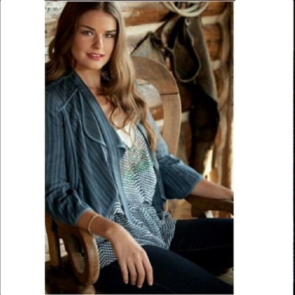 Patterned Sheer Blouse | CAbi - Picture 7 of 7